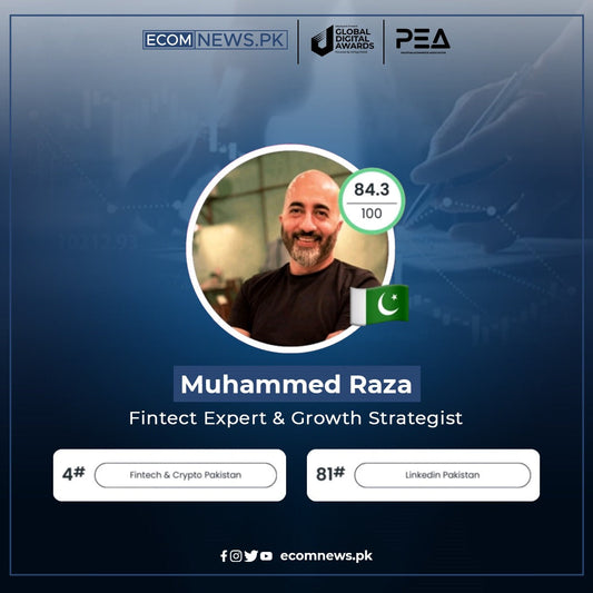 Muhammad Raza Among the "100 Most Influential" in Fintech on LinkedIn Worldwide by Favikon