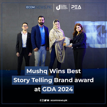 Mushq Swayed Award in Best Story Telling Category at Global Digital Awards 2024