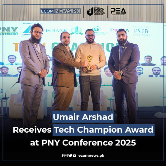 Umair Arshad Receives Tech Champion Award at PNY Conference 2025